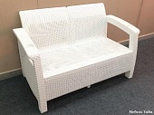 Диван двухместный садовый TWEET Sofa 2 Seat цвет белый