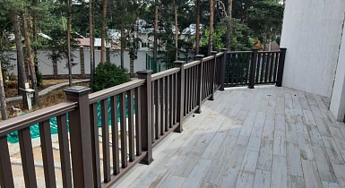 Ограждения ДПК Holzhof и вечные грядки в Курье Ограждения ДПК Holzhof и вечные грядки в Курье